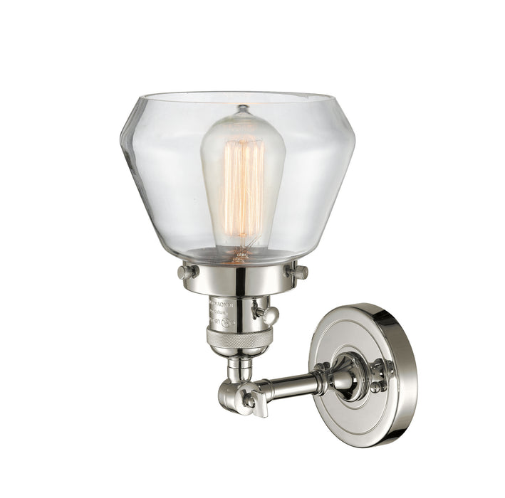 Innovations 203SW-PN-G172 One Light Wall Sconce, Polished Nickel