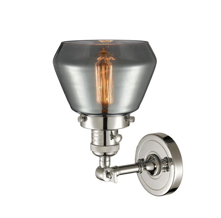 Innovations 203SW-PN-G173 One Light Wall Sconce, Polished Nickel