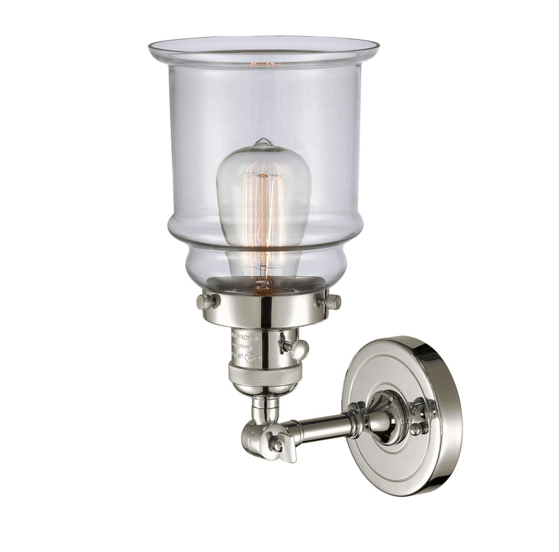 Innovations 203SW-PN-G182 One Light Wall Sconce, Polished Nickel
