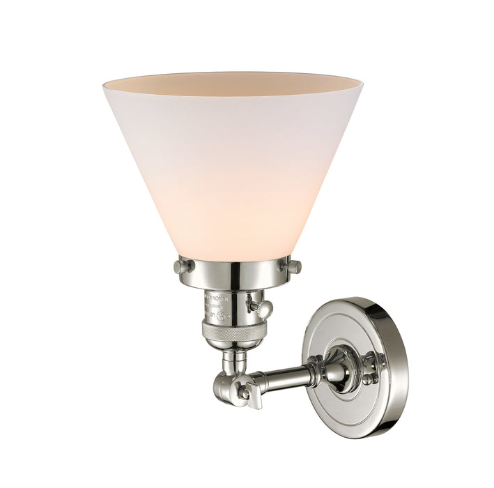 Innovations 203SW-PN-G41 One Light Wall Sconce, Polished Nickel