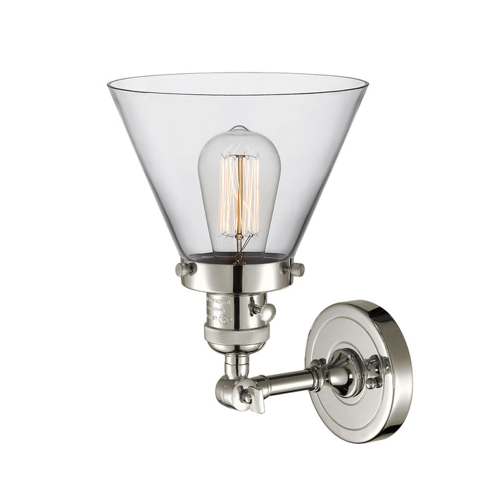 Innovations 203SW-PN-G42 One Light Wall Sconce, Polished Nickel