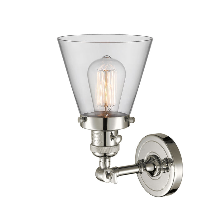 Innovations 203SW-PN-G62 One Light Wall Sconce, Polished Nickel