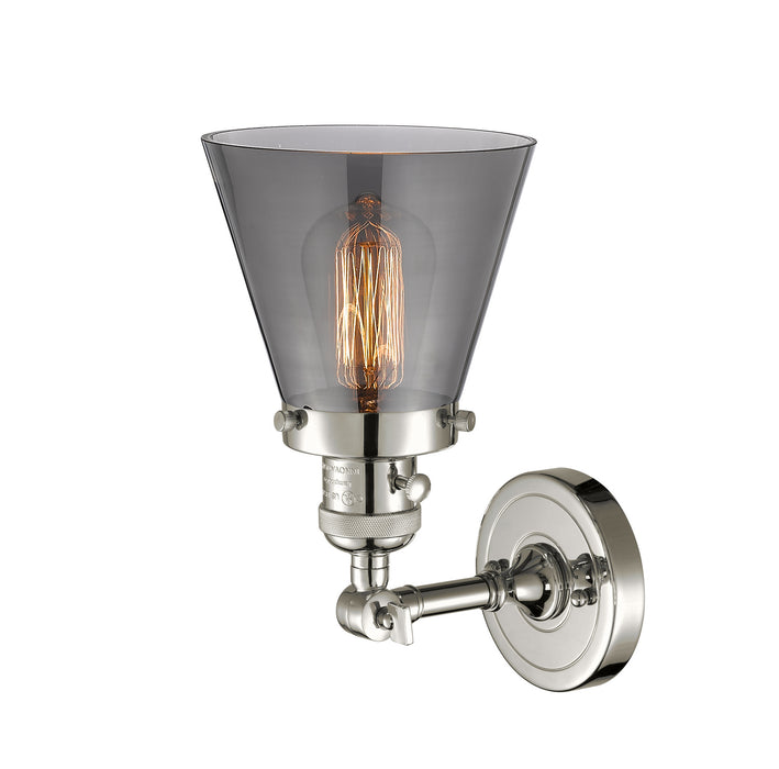 Innovations 203SW-PN-G63 One Light Wall Sconce, Polished Nickel