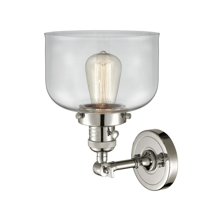 Innovations 203SW-PN-G72 One Light Wall Sconce, Polished Nickel