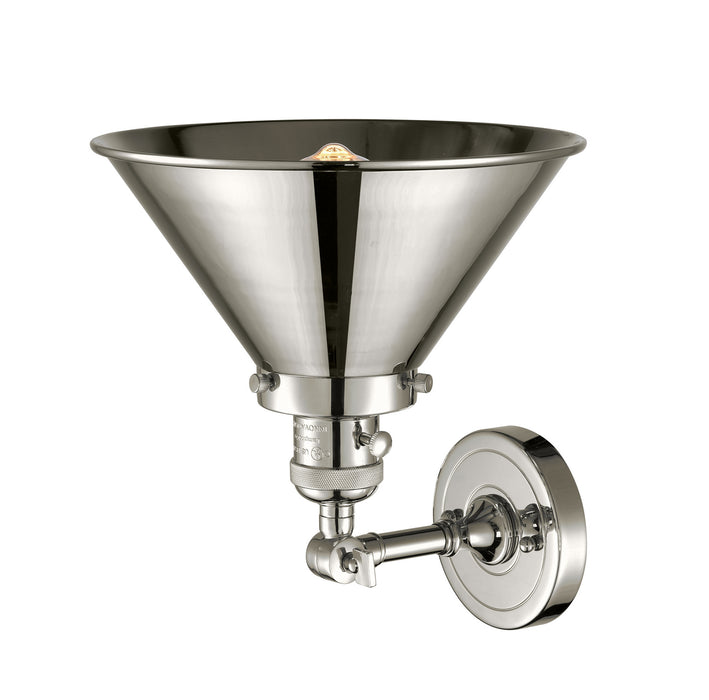Innovations 203SW-PN-M10-PN One Light Wall Sconce, Polished Nickel