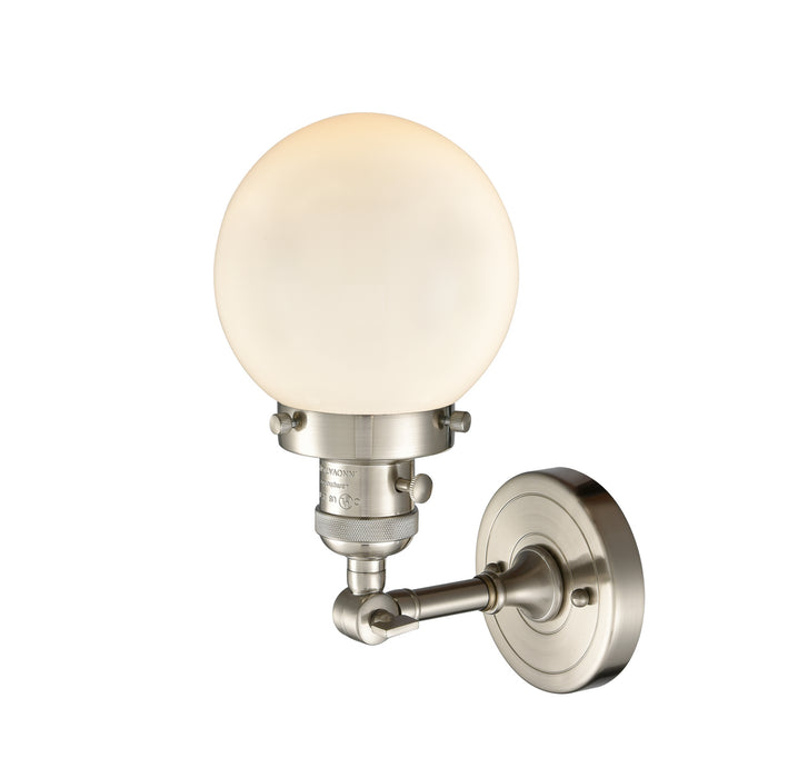 Innovations 203SW-SN-G201-6 One Light Wall Sconce, Brushed Satin Nickel