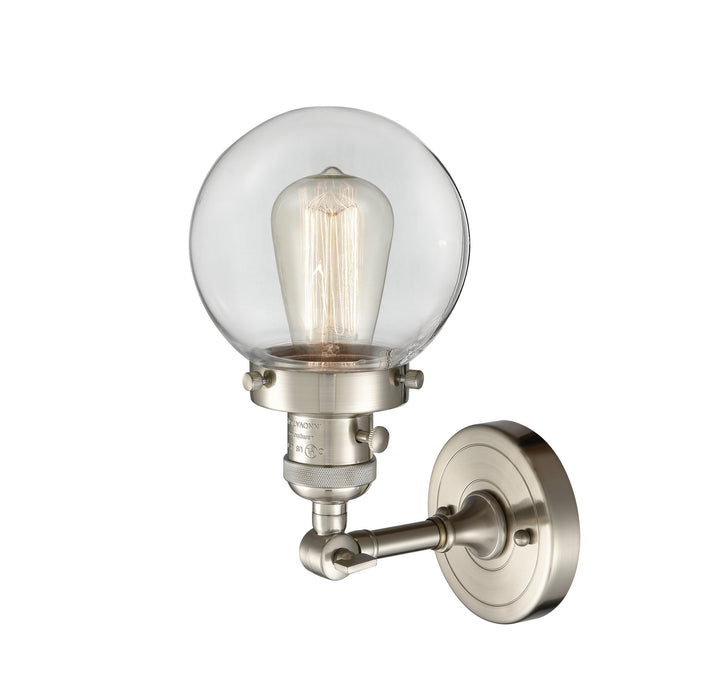 Innovations 203SW-SN-G202-6 One Light Wall Sconce, Brushed Satin Nickel