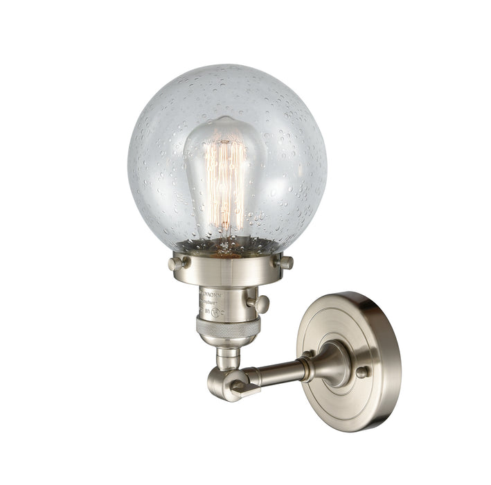 Innovations 203SW-SN-G204-6 One Light Wall Sconce, Brushed Satin Nickel