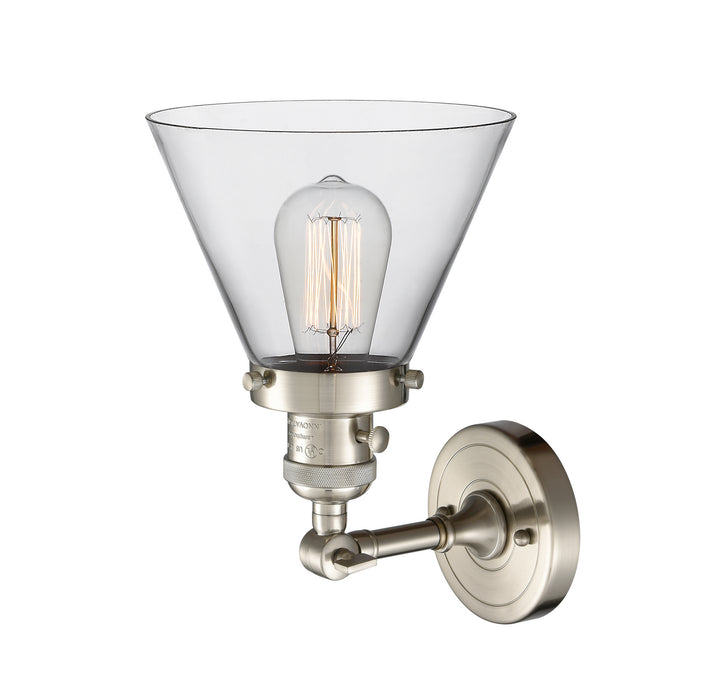 Innovations 203SW-SN-G42 One Light Wall Sconce, Brushed Satin Nickel
