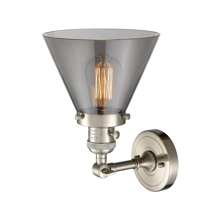 Innovations 203SW-SN-G43 One Light Wall Sconce, Brushed Satin Nickel