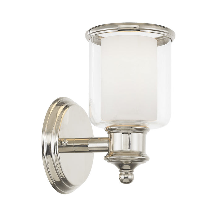 Livex Lighting 40211-35 One Light Wall Sconce, Polished Nickel