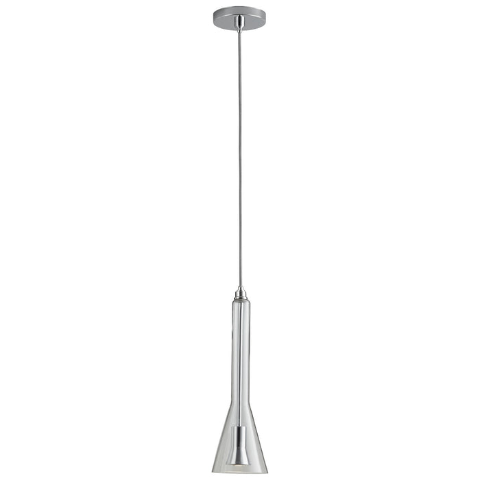Oxygen 3-652-14 LED Pendant, Polished Chrome W/ Clear