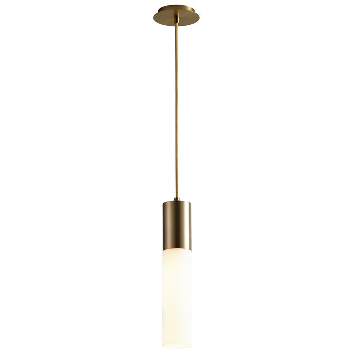 Oxygen 3-653-140 LED Pendant, Aged Brass
