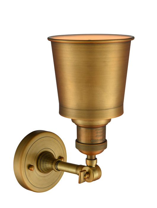 Innovations 203-BB-M9-BB One Light Wall Sconce, Brushed Brass