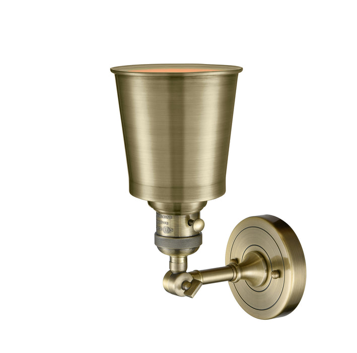 Innovations 203SW-AB-M9-AB One Light Wall Sconce, Antique Brass