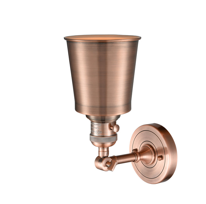 Innovations 203SW-AC-M9-AC One Light Wall Sconce, Antique Copper