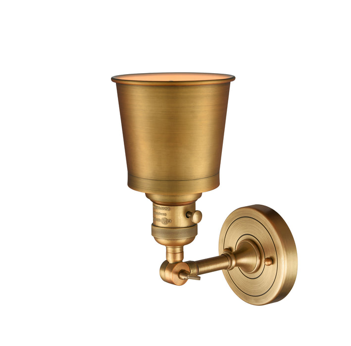 Innovations 203SW-BB-M9-BB One Light Wall Sconce, Brushed Brass