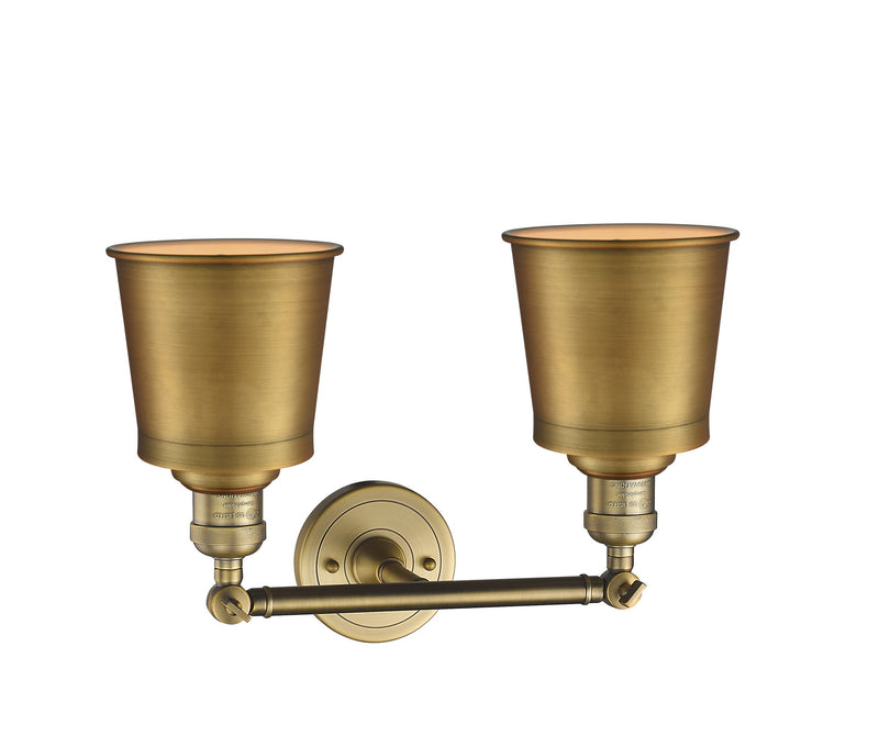 Innovations 208-BB-M9-BB Two Light Bath Vanity, Brushed Brass