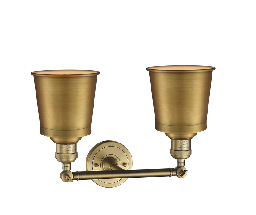 Innovations 208-BB-M9-BB Two Light Bath Vanity, Brushed Brass