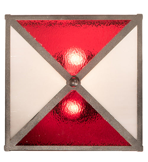 Meyda Tiffany 203523 Two Light Flushmount, Pewter