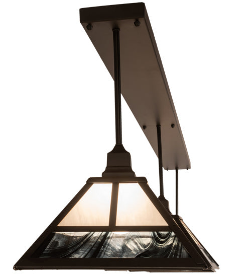 Meyda Tiffany 203607 Three Light Island Pendant, Oil Rubbed Bronze