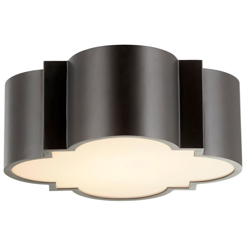 Cyan 10065 Two Light Ceiling Mount, Noir