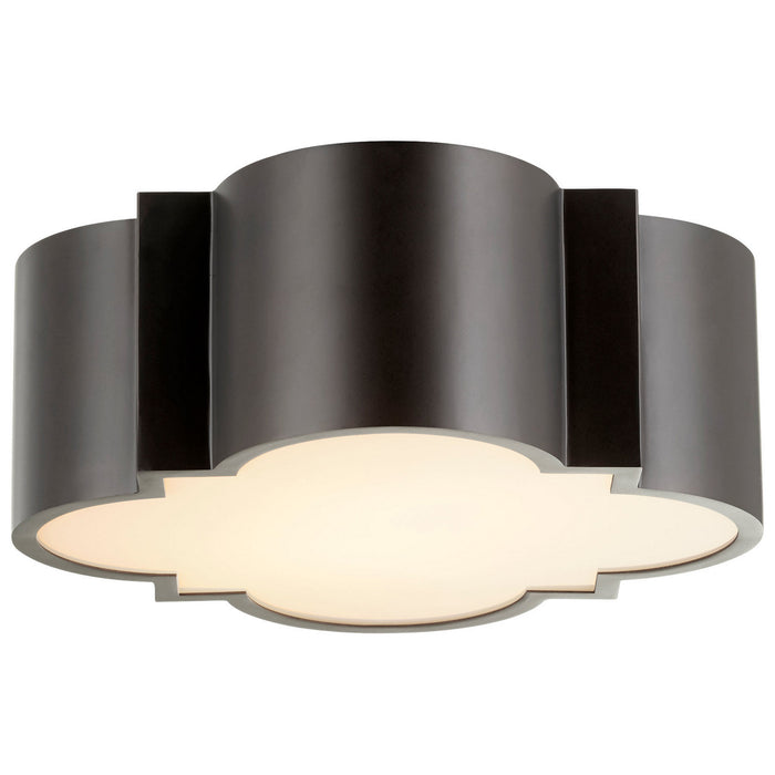 Cyan 10065 Two Light Ceiling Mount, Noir