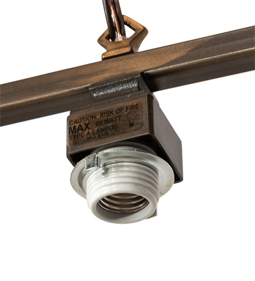 Meyda Tiffany 211601 Two Light Island Pendant Hardware, Antique Copper