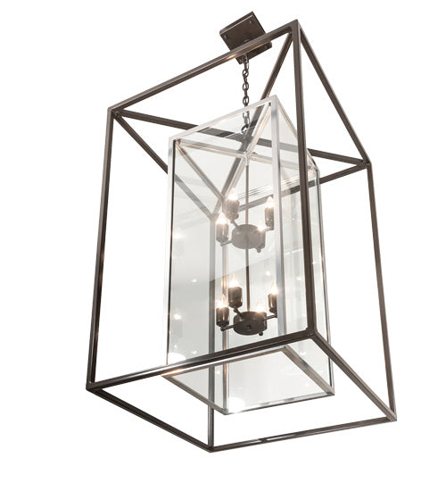 Meyda Tiffany 215083 Eight Light Pendant, Timeless Bronze/Extreme Chrome