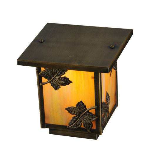 Meyda Tiffany 23702 One Light Deck Light, Antique Brass