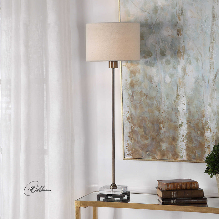 Uttermost 29642-1 One Light Table Lamp, Antique Brass