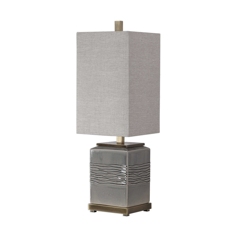 Uttermost 29680-1 One Light Buffet Lamp, Antique Brass