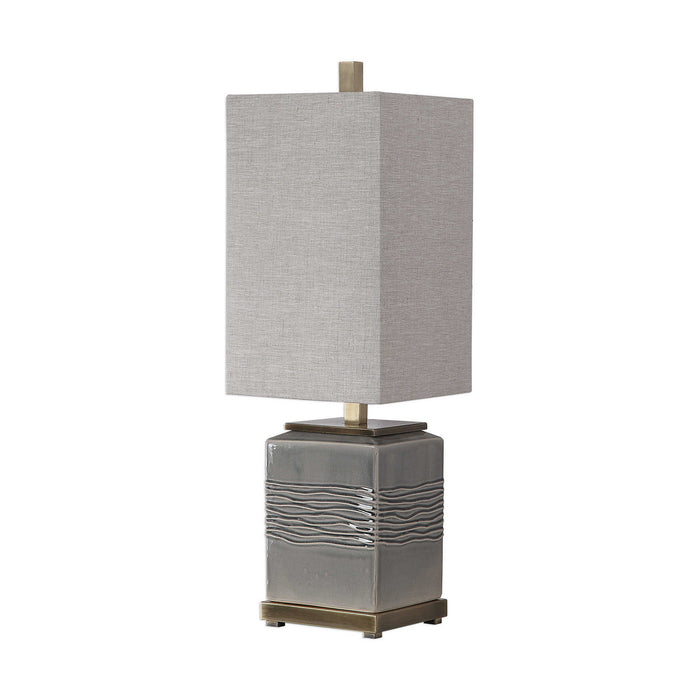 Uttermost 29680-1 One Light Buffet Lamp, Antique Brass