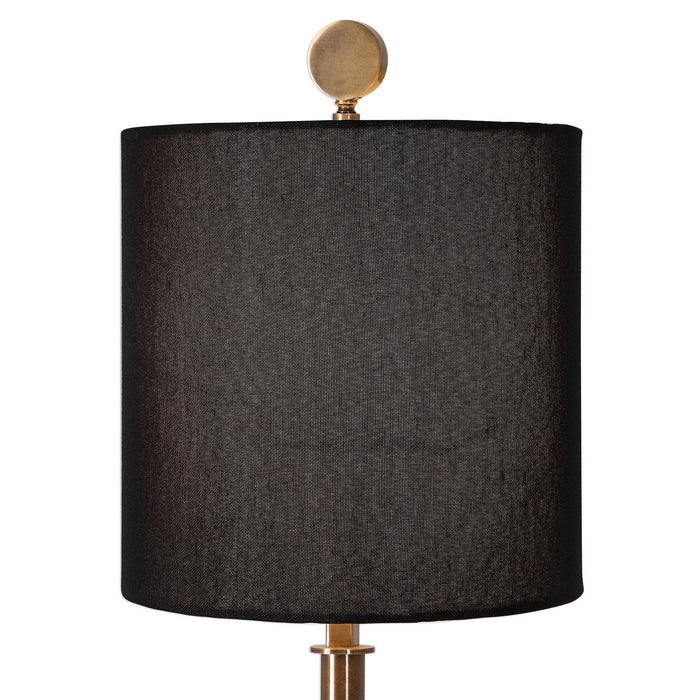 Uttermost 29684-1 One Light Table Lamp, Antique Brass