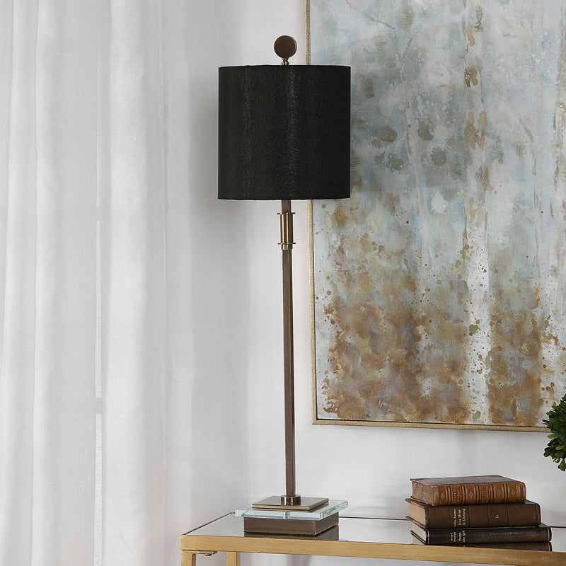 Uttermost 29684-1 One Light Table Lamp, Antique Brass