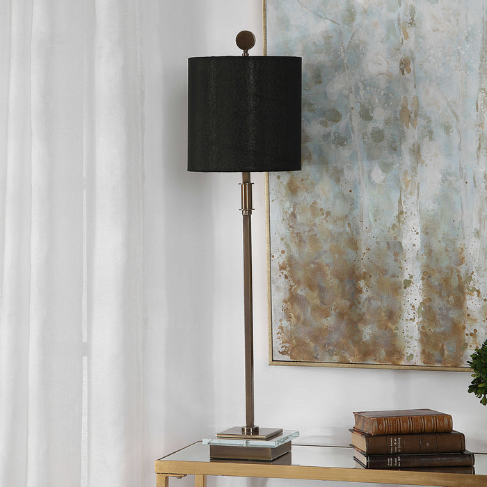 Uttermost 29684-1 One Light Table Lamp, Antique Brass