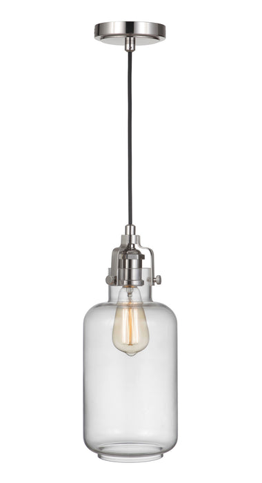 Craftmade P833PLN1-C One Light Mini Pendant, Polished Nickel