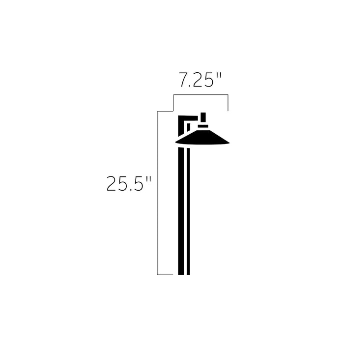 Kichler 15800CBR27 LED Path Light, Centennial Brass
