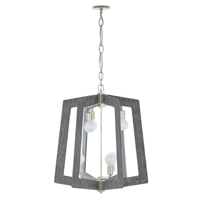 Varaluz 268F06SOG Six Light Chandelier, Steel