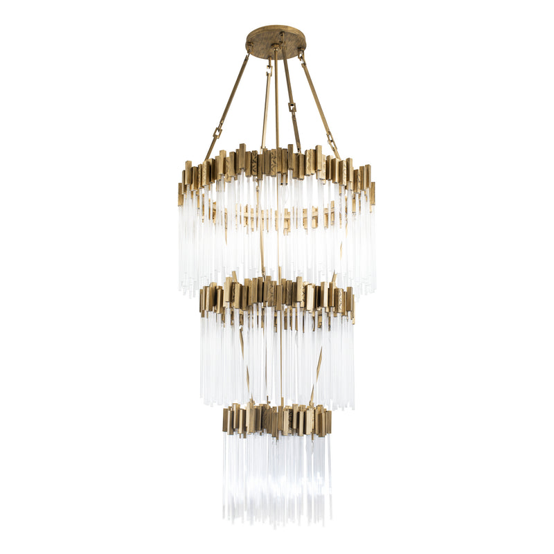 Varaluz 309C19HG 19 Light Chandelier, Havana Gold