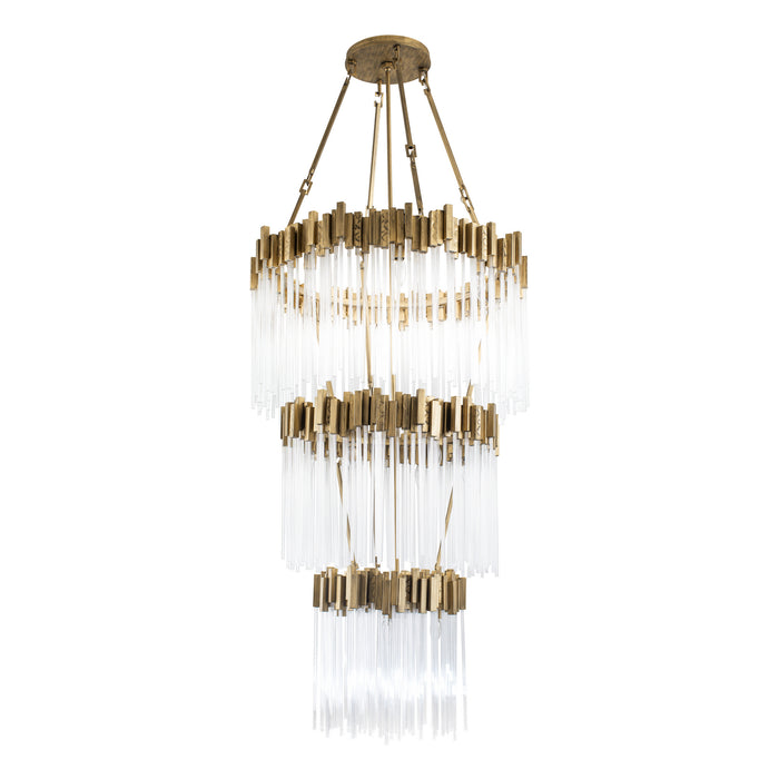 Varaluz 309C19HG 19 Light Chandelier, Havana Gold