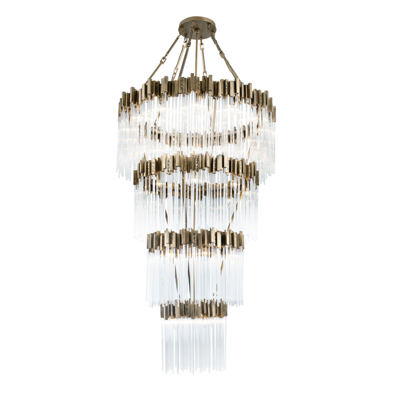 Varaluz 309C30HG 30 Light Chandelier, Havana Gold