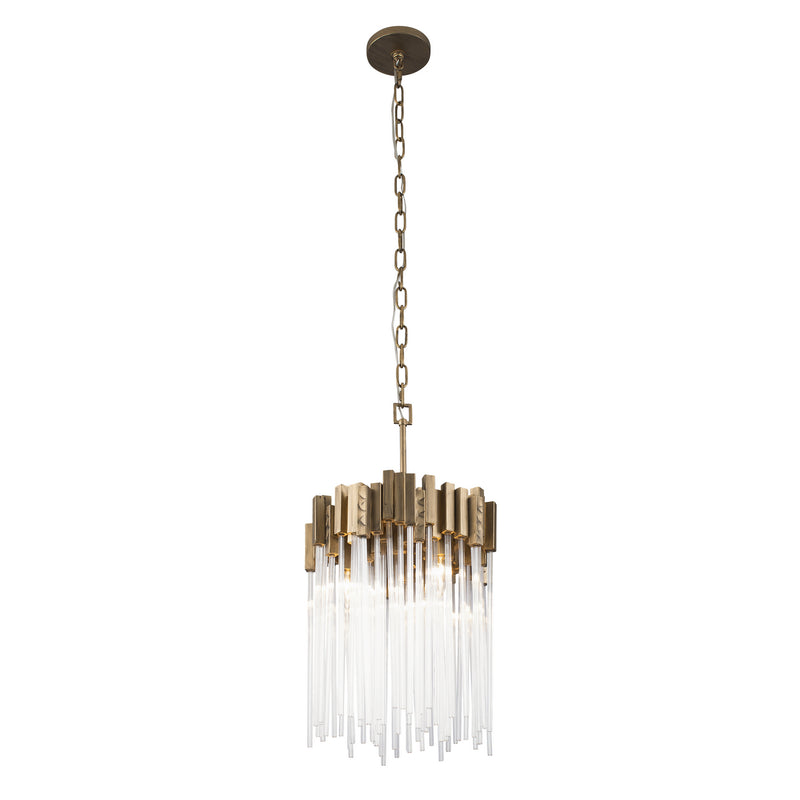 Varaluz 309P03HG Three Light Pendant, Havana Gold