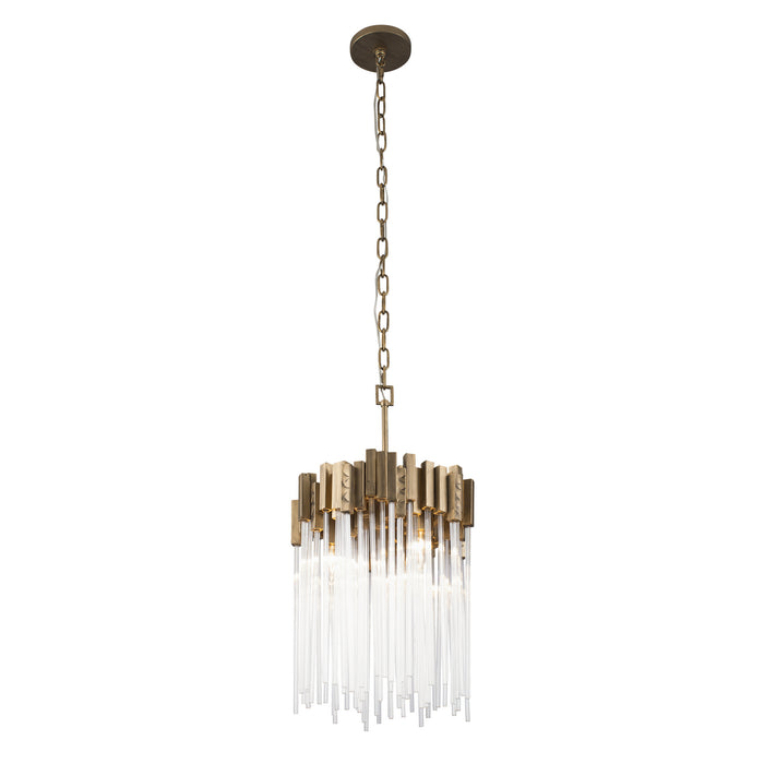 Varaluz 309P03HG Three Light Pendant, Havana Gold