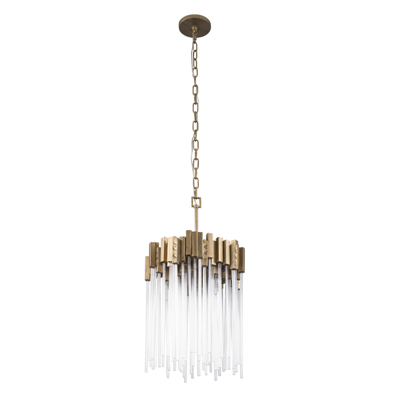 Varaluz 309P03HG Three Light Pendant, Havana Gold