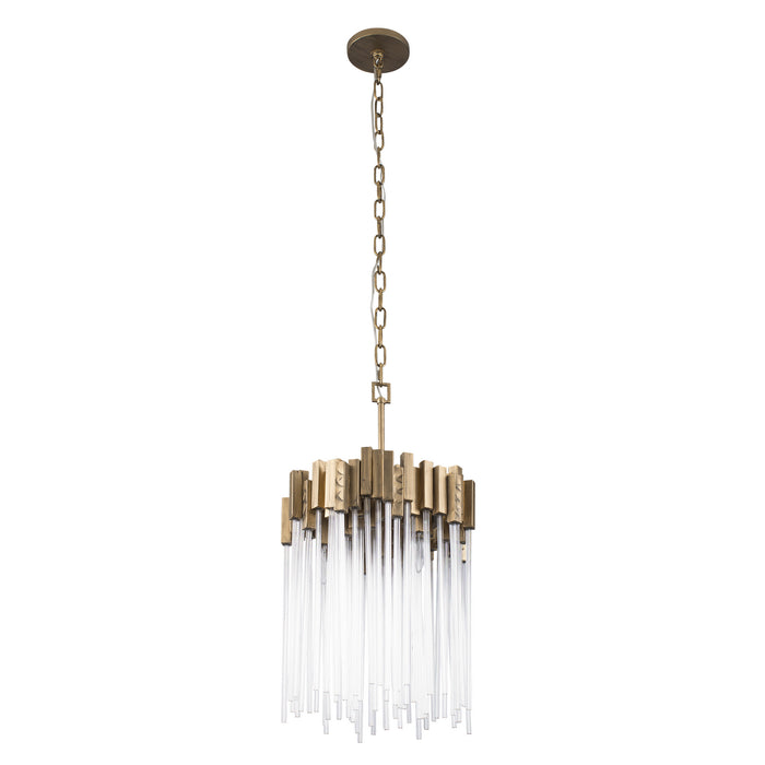 Varaluz 309P03HG Three Light Pendant, Havana Gold