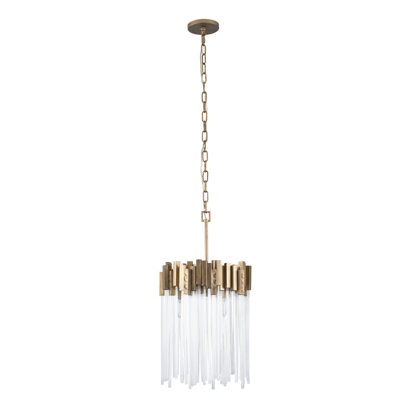 Varaluz 309P03HG Three Light Pendant, Havana Gold