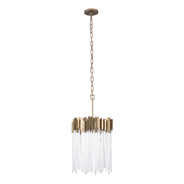 Varaluz 309P03HG Three Light Pendant, Havana Gold