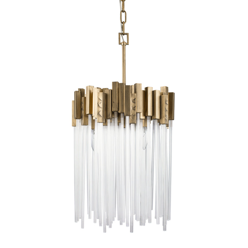 Varaluz 309P03HG Three Light Pendant, Havana Gold