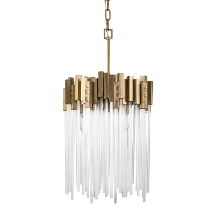 Varaluz 309P03HG Three Light Pendant, Havana Gold